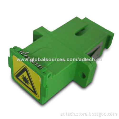 Shutter and Easy to Install SC/APC Fiber-optic Adapter, -40 to +85°C Operating Temperature